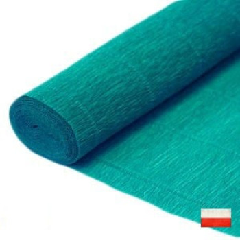 Гофропапір в рулоні бірюзовий (200х50 см)