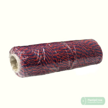 Шпагат хлопковый красно-синий, 100 м
