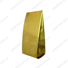 Дой-пак золото 90х320х30 с центральным швом (500 г)