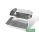 Упаковка для суши 195х100х50 белая + серебро - image 1