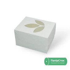 Коробка для капкейков с окном и вставками 150х120х90 белая