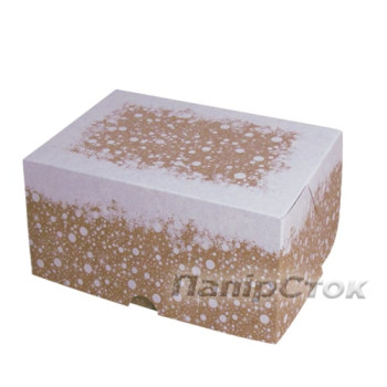 Коробка 170х120х80 коричневая снег