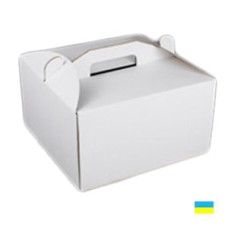 Коробка тортовая 350х350х350 микрогофр. картон 2 ч.