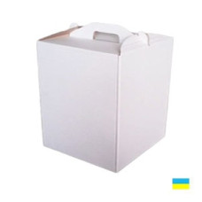 Коробка тортовая 400х300х400 микрогофр. картон 2 ч.