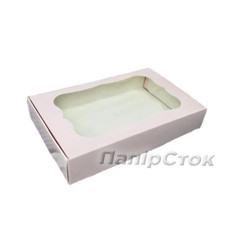 Коробка под пряник с окном 150х200х30 розовая
