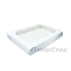 Коробка под пряник с окном 150х200х30 белая