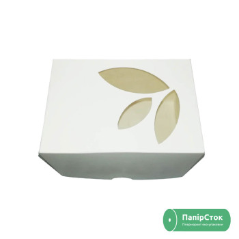 Коробка с окном 120х85х90 белая