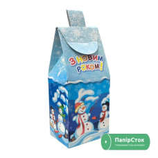 Домик с дымоходом Снеговики (310 г)