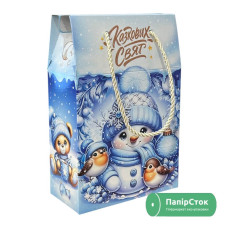 Сумка с ручками-шнурками Голубая (800 г)