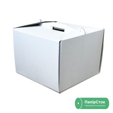 Коробка для торта с ручкой 400х400х300