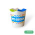 Контейнер для мороженного 330 мл  Ice Cream с глянцевой ламинацией (25/500)